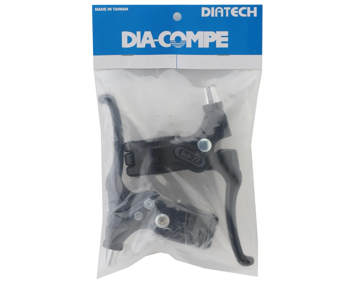 Dia-Compe Tech 77 Brake Levers (Black) (Pair) - view 2